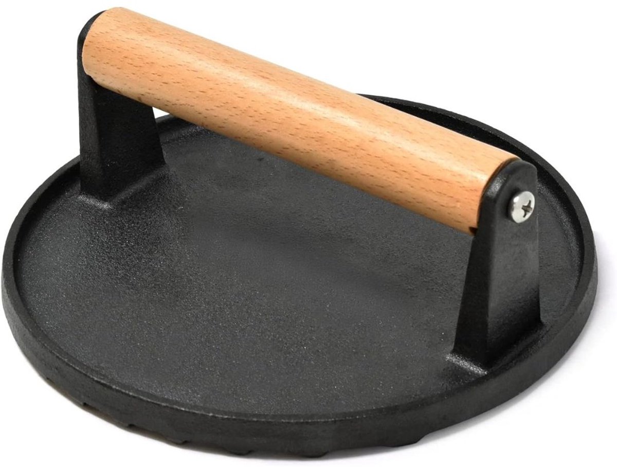 Burger Smasher - Grill Press - Gietijzeren Bakplaat