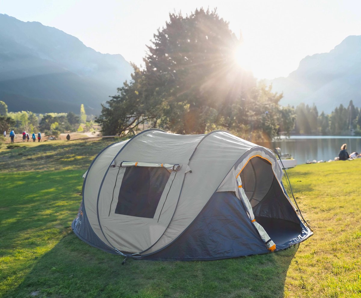 Deryan Pop Up Tent - 4 persoons - 5000MM waterkolom - UV 50+ - Sand – foto 4