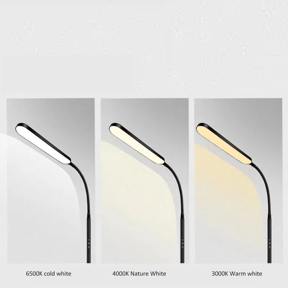 Lopoleis LED Vloerlamp Woonkamer, slaapkamer, bureaulamp - 3000-4000-6000K thumbnail 5