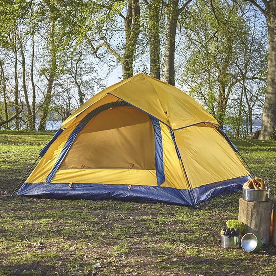 Lichtgewicht Pop Up Tent voor 2-3 Personen | Waterdicht Koepeltent voor Kamperen en Festivals | Snel Op te Zet & Weerbestendig | Comfortabele Bescherming tegen Zon en Wind — afbeelding 4