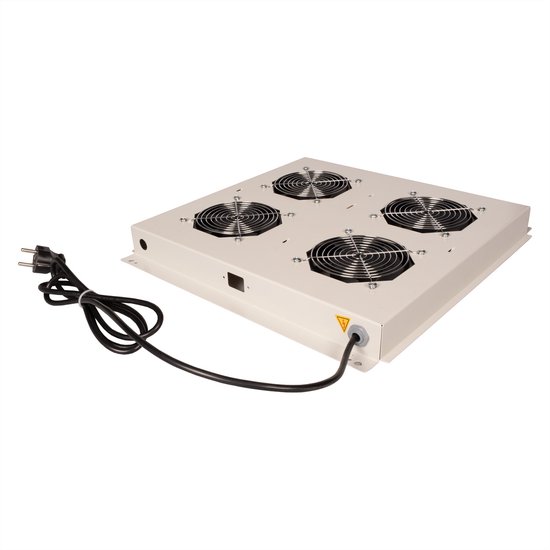 Ventilateur de toit ROLINE 19 pouces avec 4 ventilateurs, ON/OFF gris
