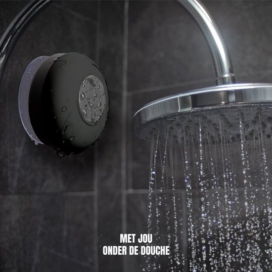 GTB® Douche Radio - Radio - Douche Speaker - Zwart - 4cm x 4cm x 2 cm van GTB — afbeelding 4