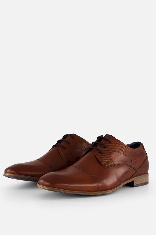 Bugatti Heren Veterschoenen - Cognac - Maat 41