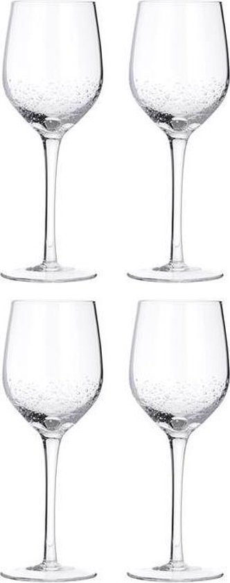 Toneelschrijver bevestigen Habubu Broste Copenhagen - Wit wijnglas Bubble - Clear glass | bol.com