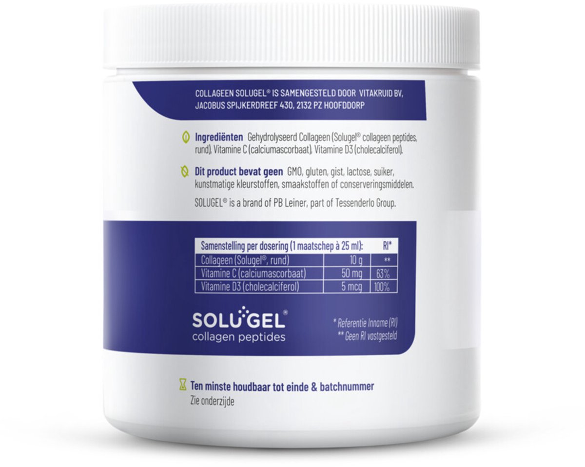 Goedkoopste 2x Vitakruid Collageen Solugel Poeder 250 gr