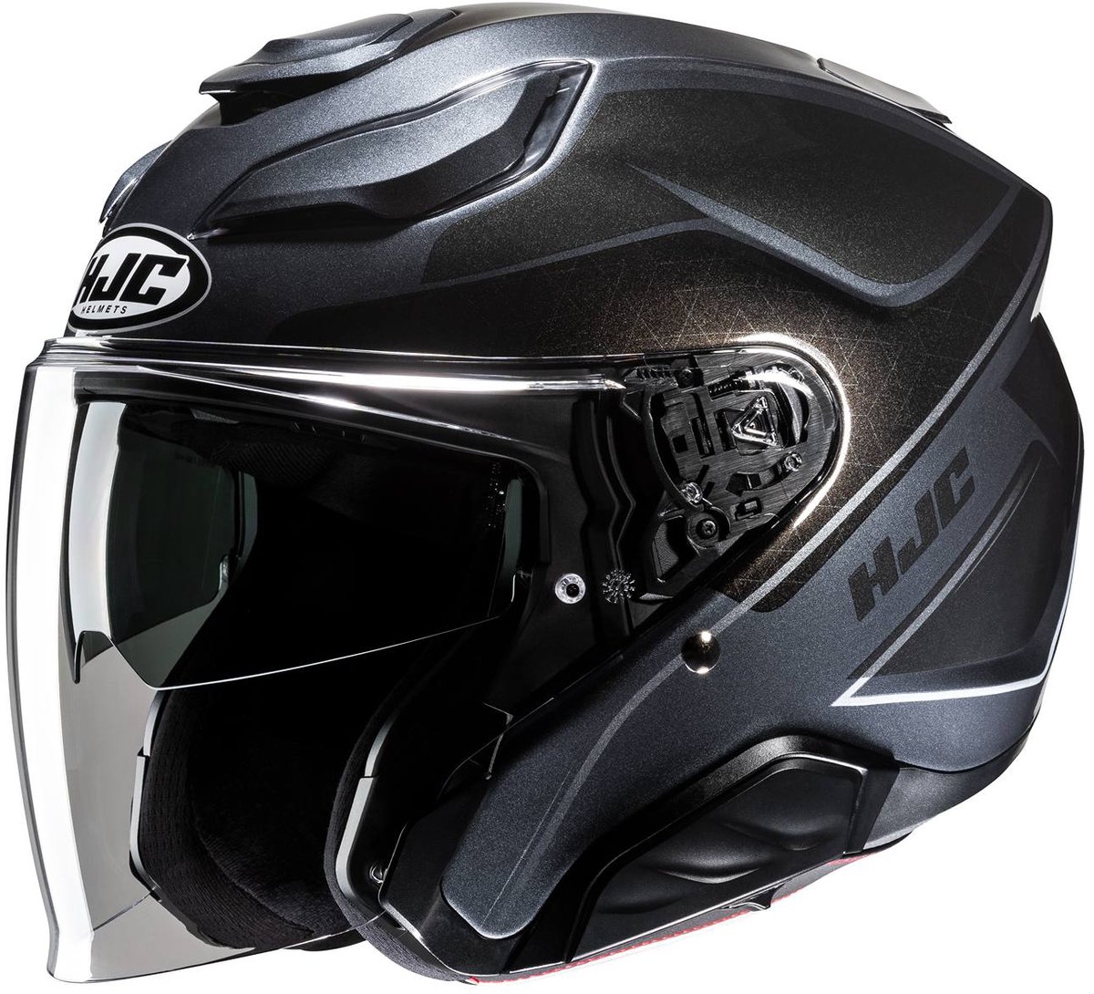 HJC F31 Ludi Donkergrijs Jethelm - Helm
