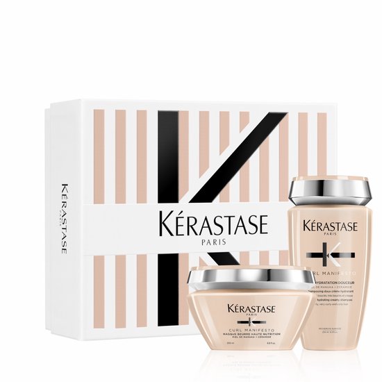 Kérastase - Curl Manifesto Cadeauset Duo Limited Edition Shampoo 250 ml & Masker 200 ml voor Elk Type Krullend Haar