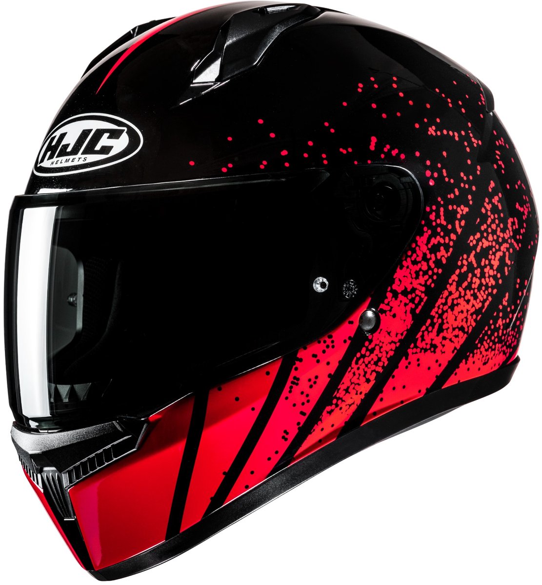 HJC C10 Haven Zwart Rood Integraalhelm - Maat L - Helm