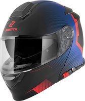 Casque Bogotto H271 Wayke Zwart Rouge Blauw Système - Taille M - Casque