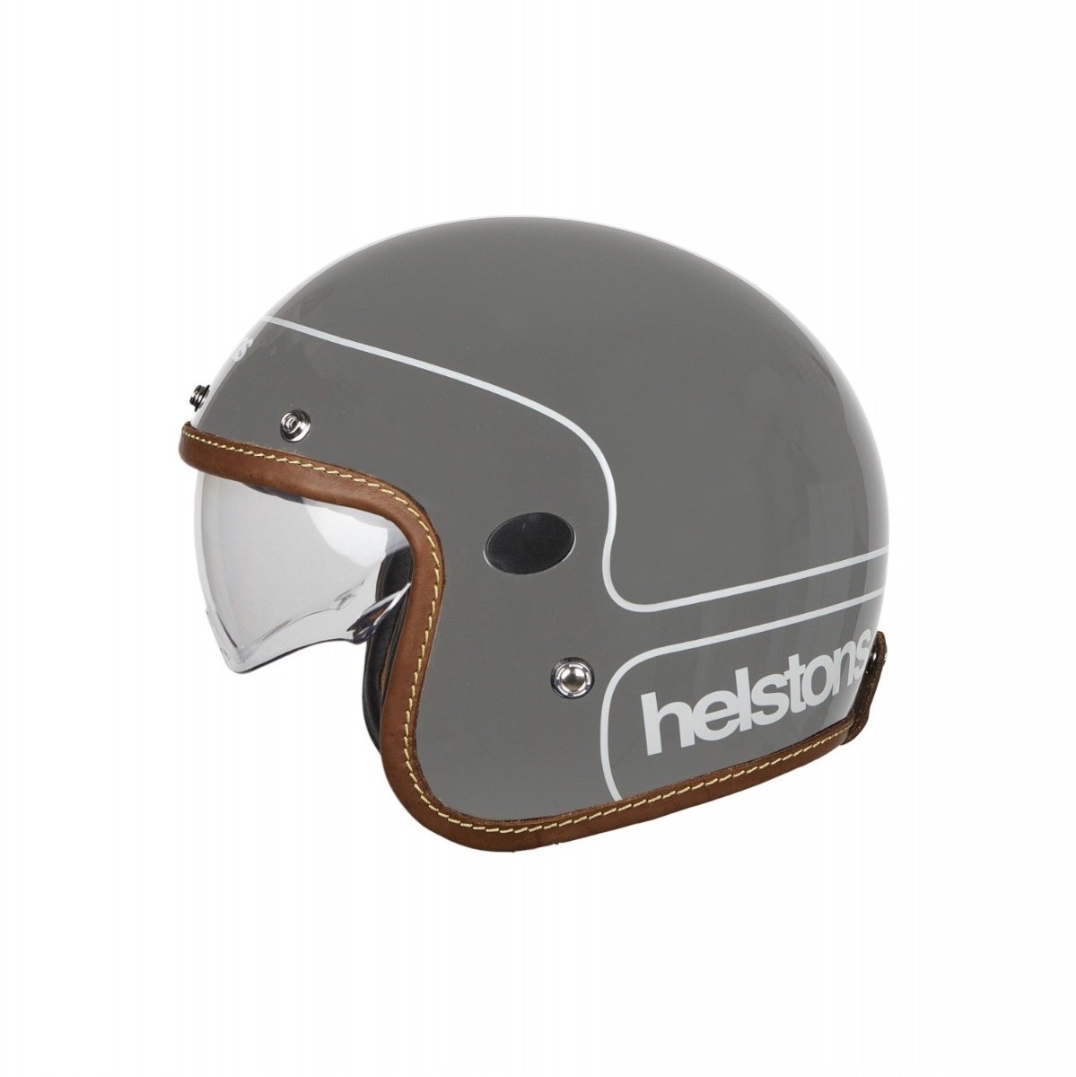 Helstons Corporate Carbon Fiber Grijs Jethelm - Helm