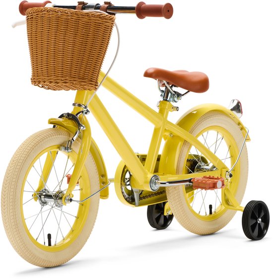 Generation Retro 14 inch Geel - Kinderfiets met Mandje van Generation — afbeelding 2