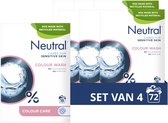 Bol.com Neutral Waspoeder - Parfumvrij Kleur - voor de gevoelige huid - 4 x 18 wasbeurten - Voordeelverpakking aanbieding