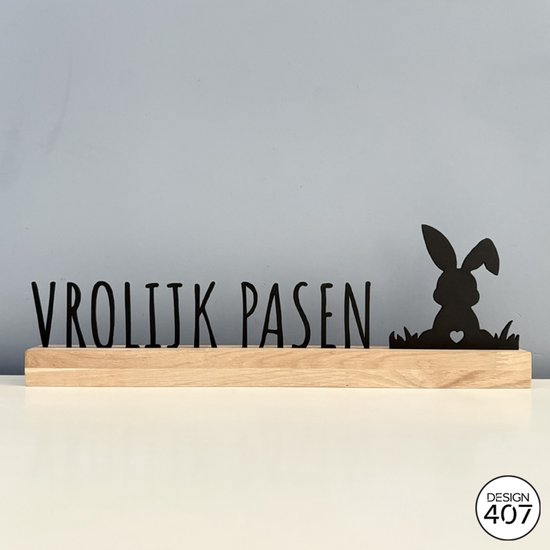 Grote paashaas buste: paasfiguren decoratie modern, paasdecoratie groot konijn beeldje, luxe paasbeeld goud, Pasen decoratie tafel lente, voorjaarsfiguren haas, 22 cm