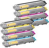 Print-Equipment Toner cartridge / Alternatief  Promo pakket 8 toner TN241/TN245 2 x ( BK,C,M,Y) | Brother DCP-9015CDW/ DCP-9020CDW/ HL-3140CN/ HL-3150C