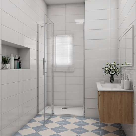 Porte De Douche Extensible HDcasa Vergine120AL - Réglable 110 à 120 Cm Porte De Douche Extensible HDcasa Vergine120AL - Réglable 110 à 120 Cm