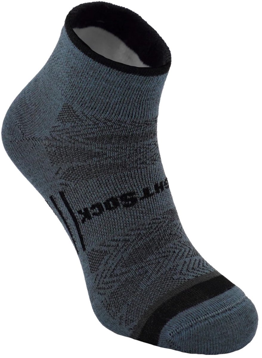 Wrightsock Coolmesh Quarter Donkergrijs 41-45