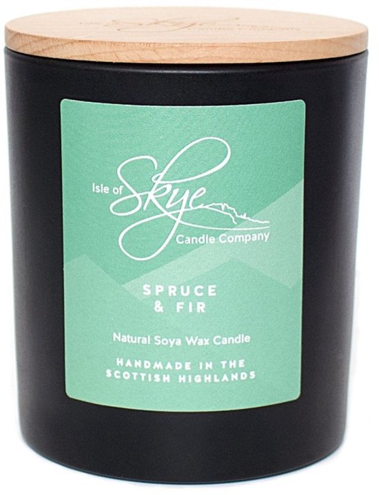 Geurkaars Den en Spar Large - 45 uur - Sojawas - Isle of Skye Candle