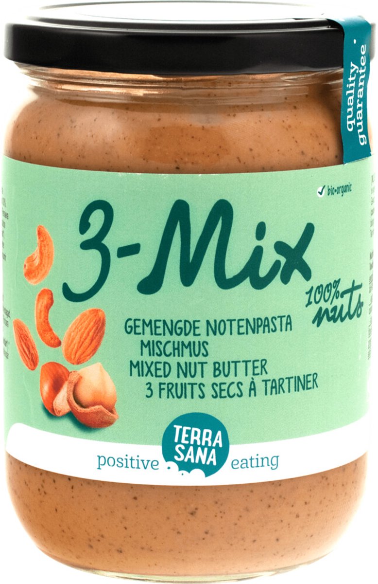 Terrasana - Notenpasta 3 Mix - 3 x 500 gr - Voordeelverpakking