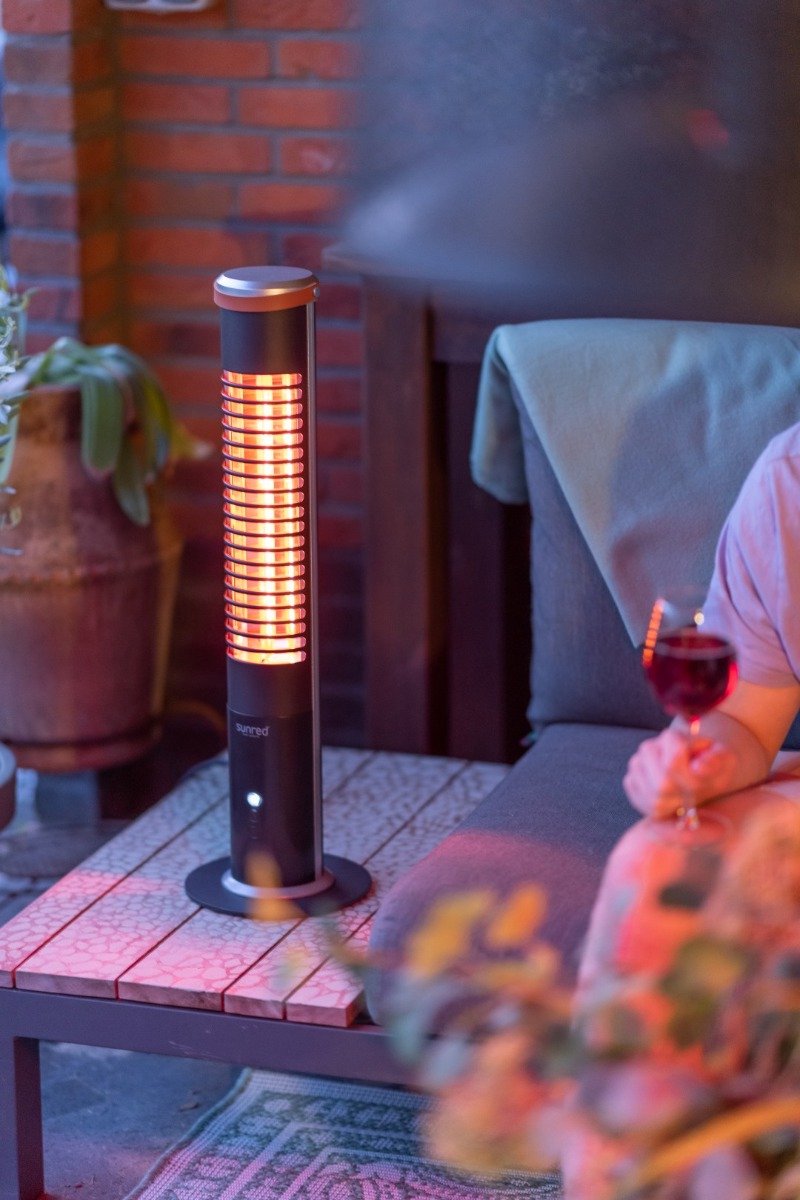 Sunred Apollo Ultra 1200 W - Tabletop Patio Heater - Black