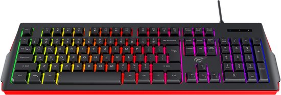 Havit - Toetsenbord - Gaming keyboard - Qwerty - RGB Light - Zwart