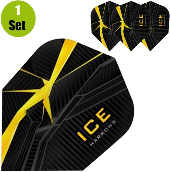 Harrows ICE Recut Yellow - Dart Flights van Harrows — afbeelding 2
