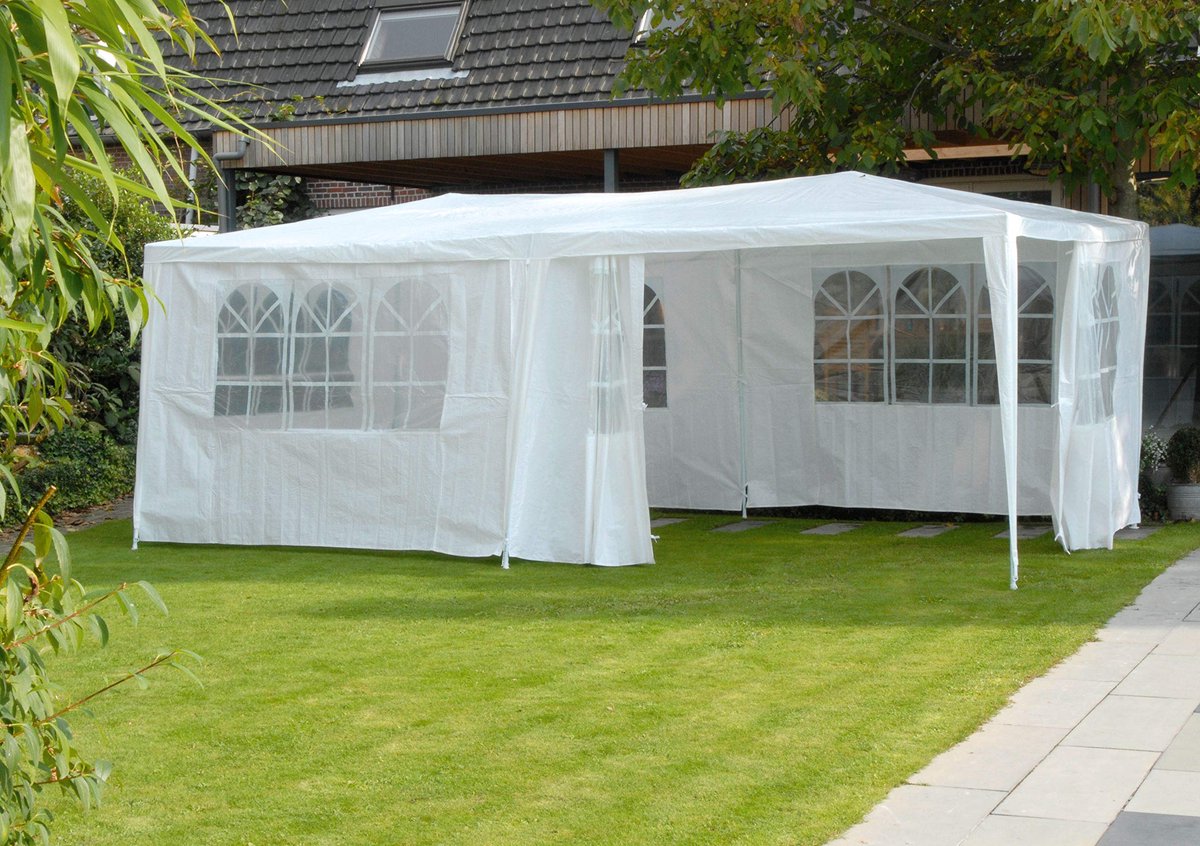 Ibenzoa® Duurzame en Ruime Partytent met Verwijderbare Zijkanten - 6m x 6m