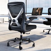Bol.com TRALT X-Design Ergonomische Bureaustoel – Lendensteun – Ademend Mesh – Zwart/Zilver aanbieding