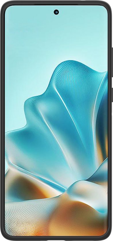 Étui Cazy avec cordon pour Motorola Edge 60 Fusion / Edge 60/60s - Étui flexible - Zwart