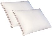 Vente-unique Set de 2 oreillers pillow-sensitive en percale de coton - 91 fils/cm² - 50 x 70 cm - 700 gr - Wit - AUXENCE