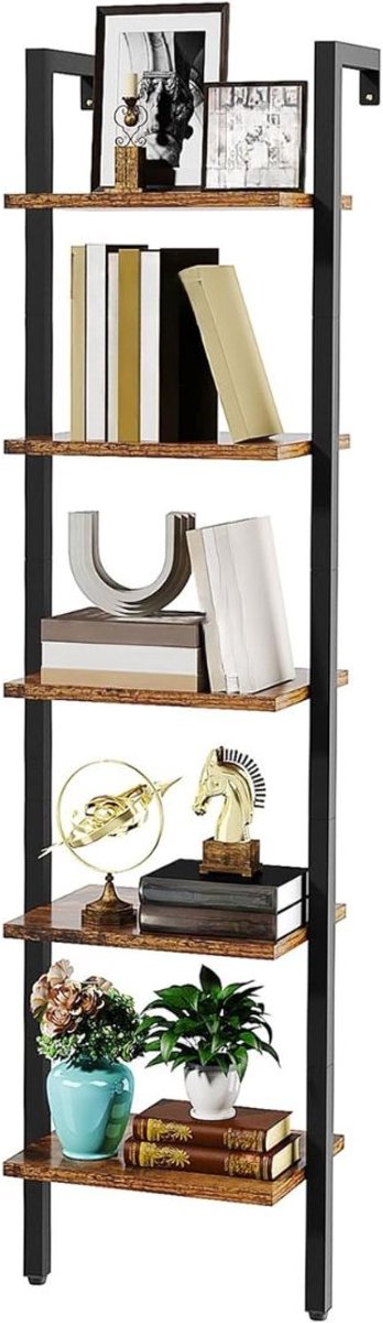 Zylo® Ladderrek - Ladderkast - Ladder Rek - Zwart - 40cm x 30cm x 178cm