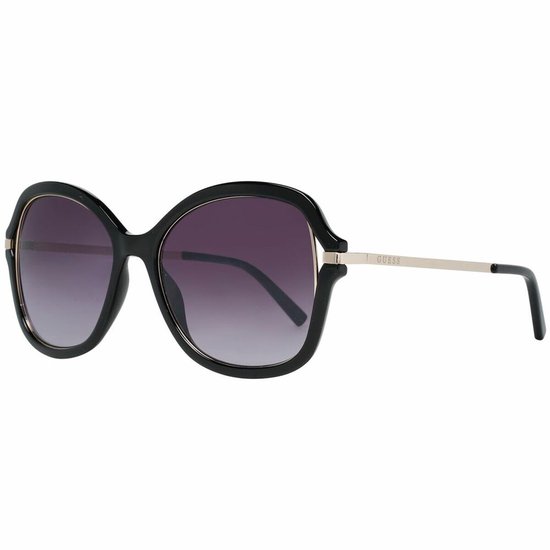 Guess - GF0352 - Zonnebril - Dames - Zwart en Goudkleurig - Paarse lens van Merkloos — afbeelding 2