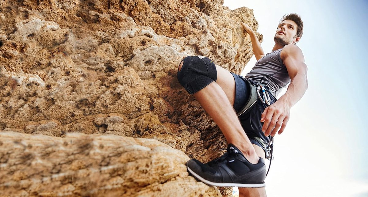 Kniebandage - Kniebandage ondersteuning knie - Verstelbare Neopreen Kniebrace - Kniebraces voor mannen en vrouwen - Kniesteun - Zwart — afbeelding 4