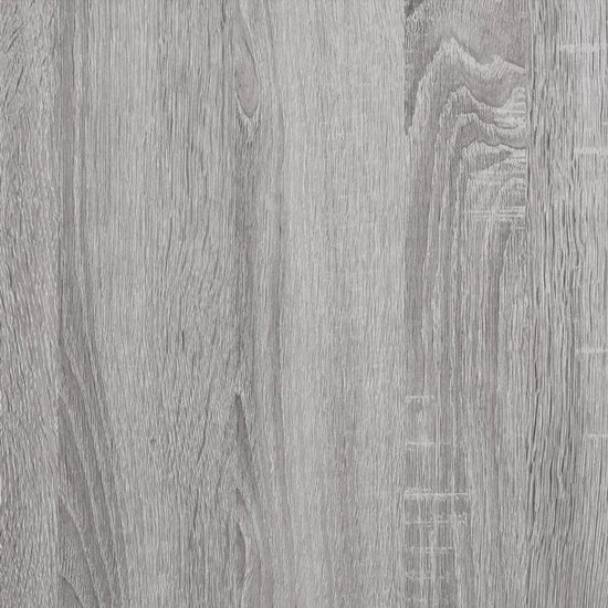 vidaXL Buffet - Buffets - Meuble de rangement - Armoire murale - Buffet 100x33x75 cm bois travaillé gris sonoma