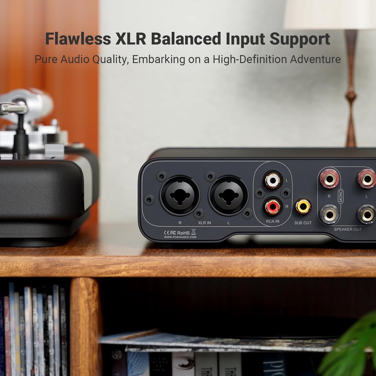 Fosi ZA3 Stereo/Mono Versterker - 180W met XLR Ingang thumbnail 4