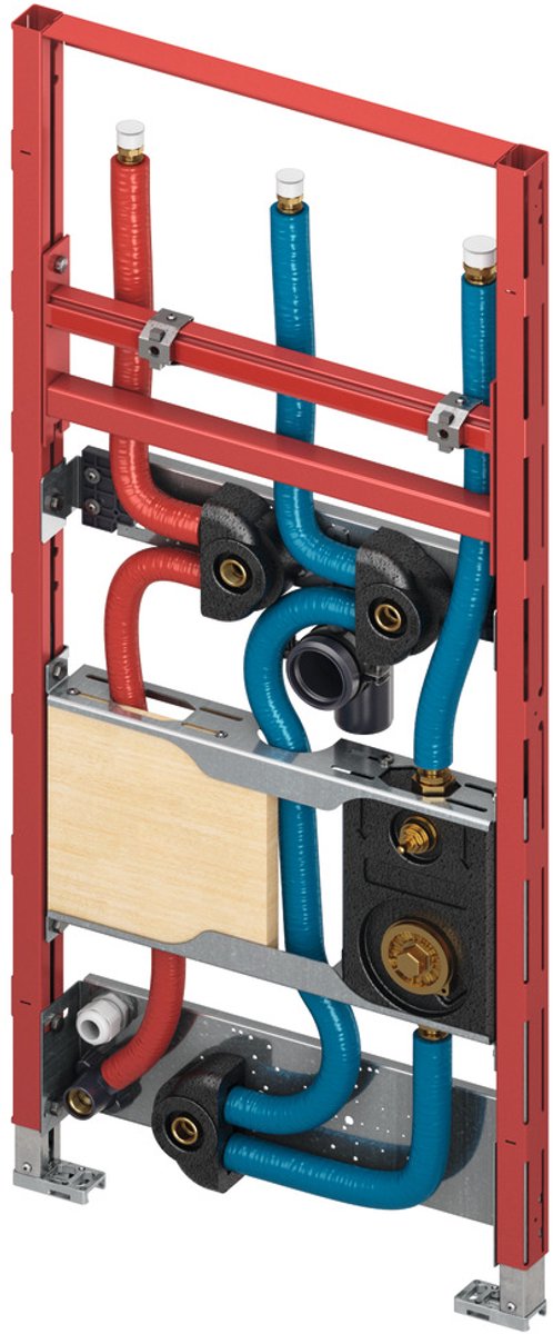 TECEprofil wastafelmodule, voor asymmetrische installatie, voor doorstroomverwarming en wastafel, montagehoogte 1120mm, 73249000, 9310022