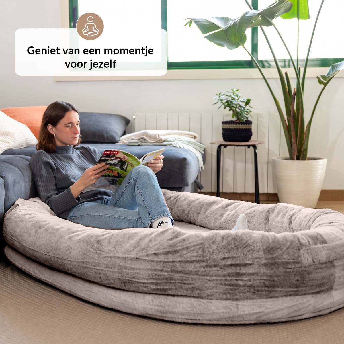 Human Dog Bed XXL Zitzakbed - Groot Comfort voor Volwassenen thumbnail 7