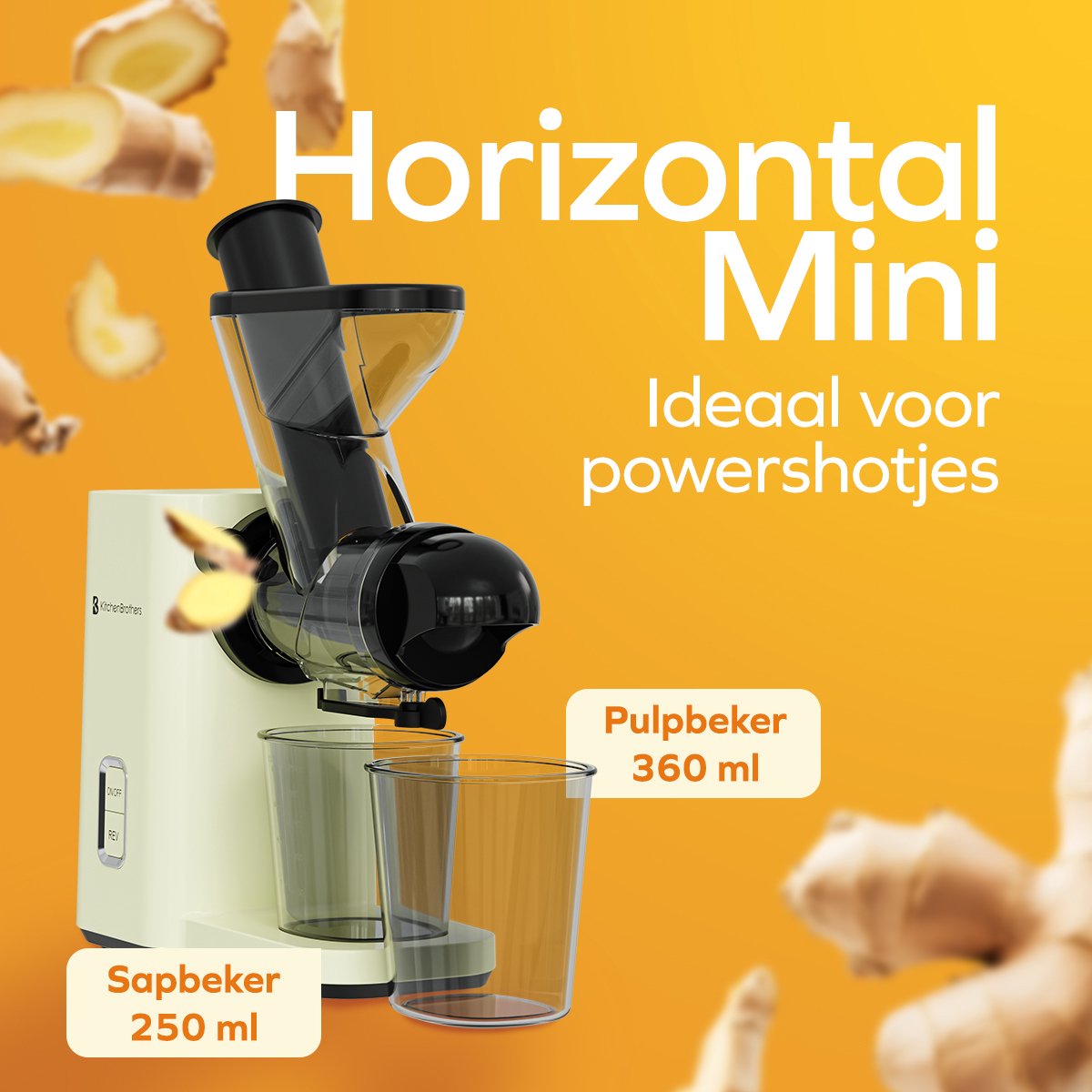 KitchenBrothers Slowjuicer - Compact & PFAS-vrij thumbnail 3