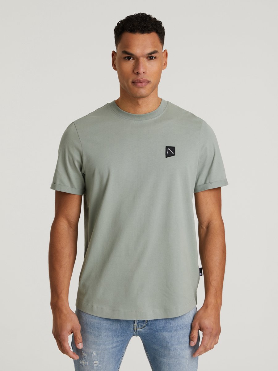 CHASIN' Shirt Heren - Regular Eenvoudig T-Shirt - Brody - Groen