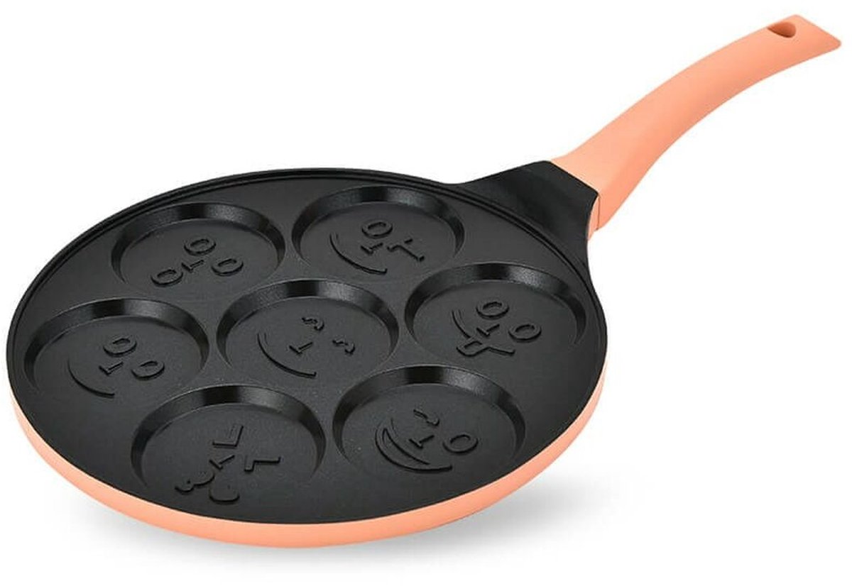 Pan Feel Maestro MR-1222-B SMILE Zwart Oranje Aluminium Ø 26 cm