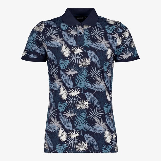 Heren Polo Met Print Unsigned Heren Polo Met Print Blauw Maat S Bol