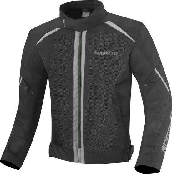 Bogotto Blaze- Air moto textile Zwart Grijs - Taille XL - Veste
