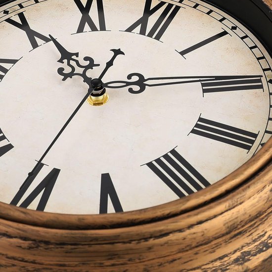 Retro Wandklok, Plumeet 10/12/16 Inch, Niet-tikkende Klassieke Stille