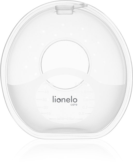 LIONELO Milky Simple - Melkcollectoren set 2 stuks - 2x60 ml - BPA-vrij - Past in beha - Maataanduiding - Herbruikbaar - Steriliseerbaar van LIONELO — afbeelding 2