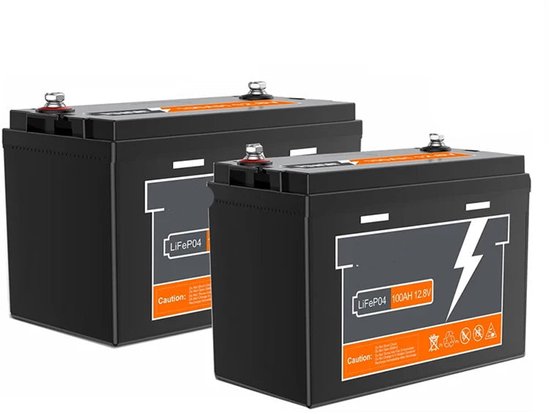 DATOUBOSS 12V 100Ah LiFePO4-batterij 100A BMS 8000 cycli Deep Cycle Lithium accu MAX 1280W vermogen ondersteuning in serie/parallel verbinding, Perfecte vervanging voor lood-zuur accu's voor caravans DATOUBOSS 12V 100Ah LiFePO4-batterij 100A BMS 8000 cycli Deep Cycle Lithium accu MAX 1280W vermogen ondersteuning in serie/parallel verbinding, Perfecte vervanging voor lood-zuur accu's voor caravans