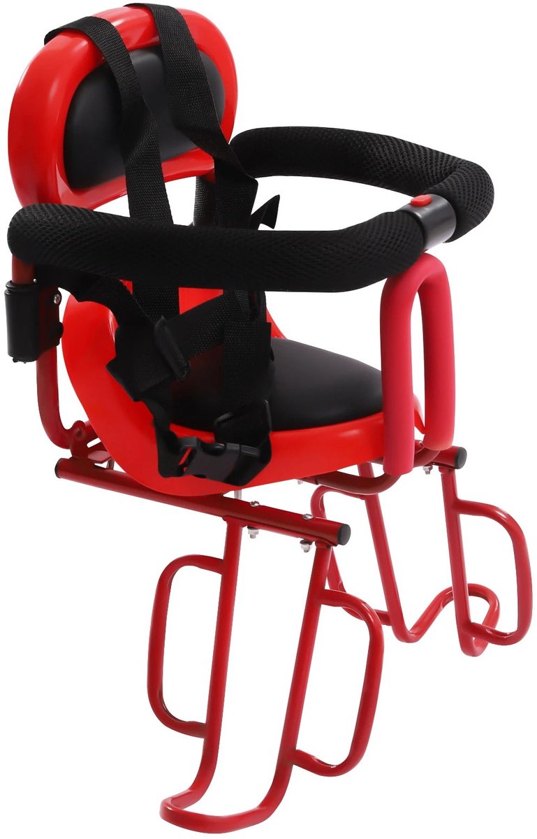 Stemily Fietsstoeltje - Achterzitje - Fietszitje - 6maanden tot 3jaar - Tot 25KG - Veiligheidsgordel - Vangrail - 29x36x52cm