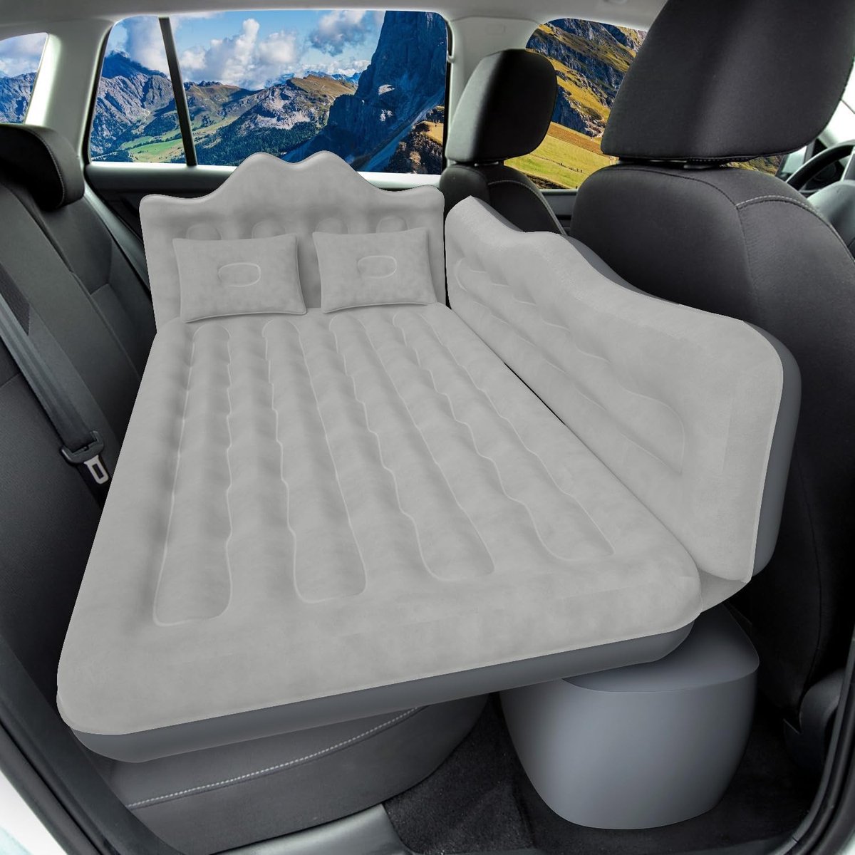 Opblaasbare Luchtmatras voor Auto - Comfortabel Achterbank Luchtbed voor Reizen en Camping 175 x 107 cm