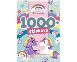 Totum Unicorn A4 sticker boek 1000 stickers - 20 pagina's met unicorn thema - speelgoed knutselen stickeren - vanaf 3 jaar