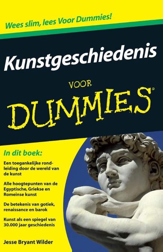 Cover van het boek 'Kunstgeschiedenis voor Dummies' van J. Bryant Wilder