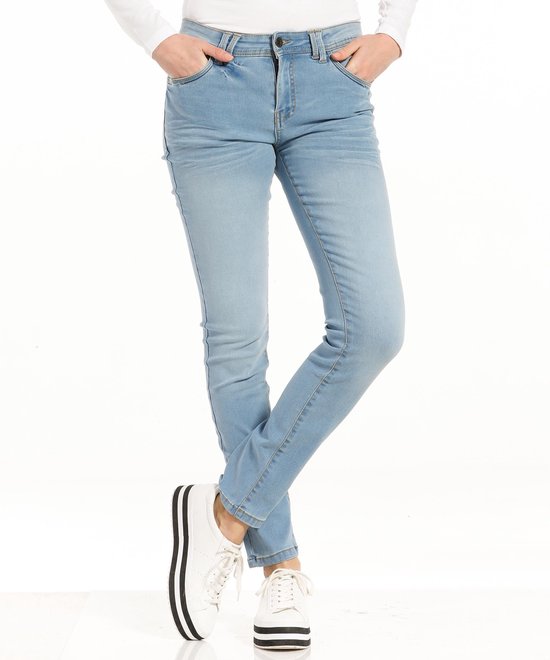 pescara Slim fit jeans Lucy Blauw Dames | bol.com