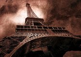 Paris Eiffel Tower Brown Photo Wallcovering